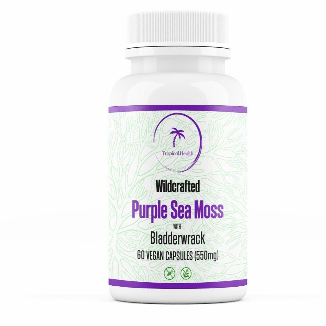 Wildcrafted Irish Sea Moss Capsules with Bladderwrack