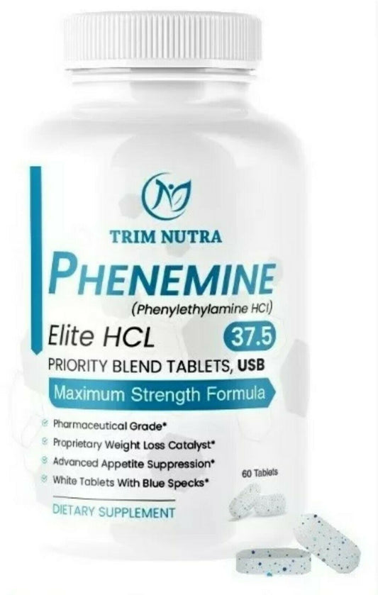 1 bottle Phenemine 37.5 Elite Max Strenght Appetite Suppressant Diet Pills