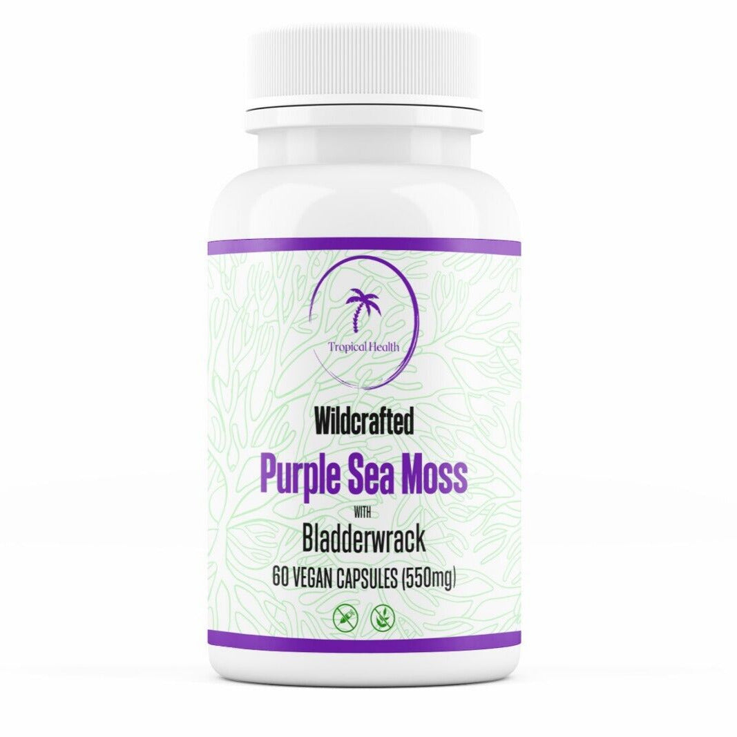 Wildcrafted Purple Irish Sea Moss with Bladderwrack (2 Bottles)