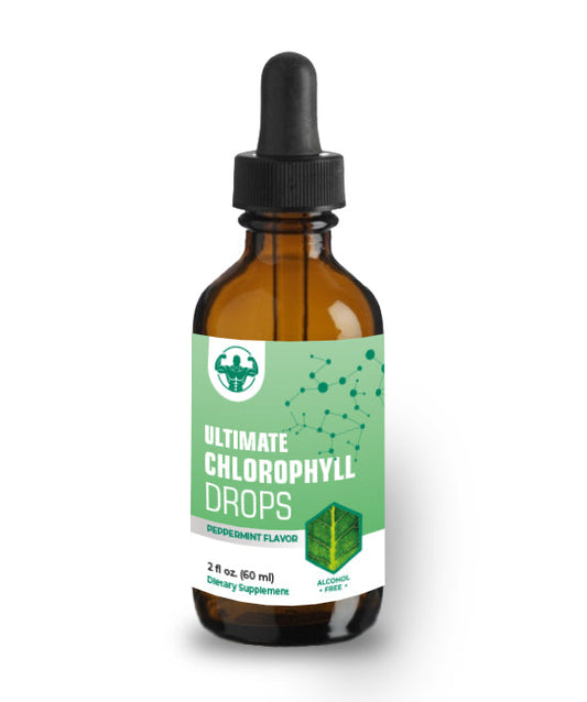 All natural mint flavored chlorophyll drops for micronutrients minerals and vitamins detox with the best chlorophyll drops